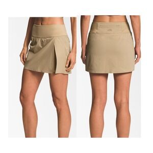 The North Face Arque Skirt Large Beige Sport Skort Hiking Tennis Pickleball Prep